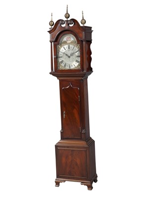 Lot 129 - George III Style Mahogany Miniature Longcase Clock