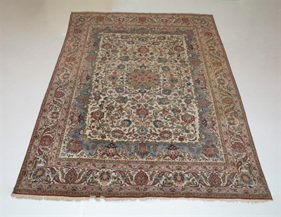 Lot 406 - Qum Wool Carpet Central Iran, second half of...