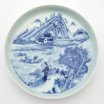 Lot 119 - A Chinese Blue and White Porcelain Dish