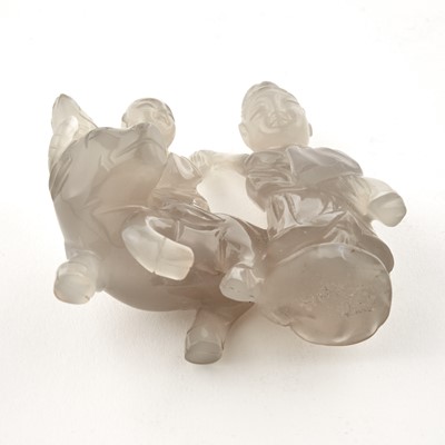 Lot 51 - A Chinese Agate Figural Carving