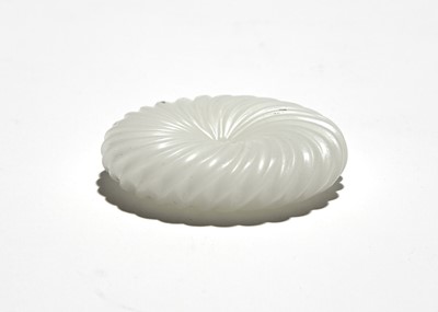 Lot 47 - A Chinese White Jade Toggle