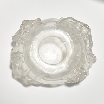 Lot 491 - A Chinese Rock Crystal Brush Washer