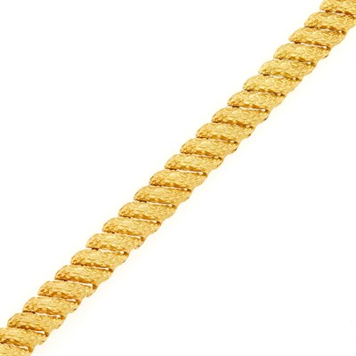 Lot 1006 - Gold Link Bracelet