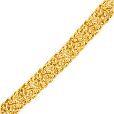 Lot 1018 - Gold Link Bracelet