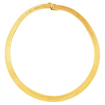 Lot 1236 - Gold Collar Necklace