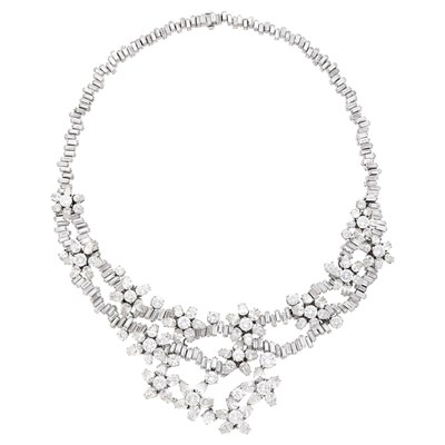 Lot 170 - Platinum and Diamond Necklace