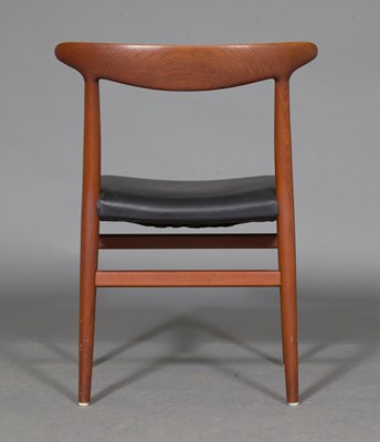 Lot 541 - Set of Four Hans Wegner Teak "W-2" Dining Chairs