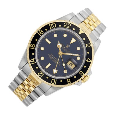 Lot 62 - Rolex Gentleman's Stainless Steel and Gold 'GMT-Master II' Wristwatch, Ref. 16713