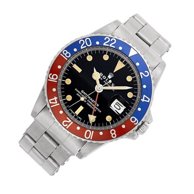 Lot 1036 - Rolex Stainless Steel 'GMT-Master' Wristwatch, Ref. 1675