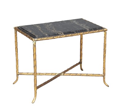 Lot 219 - Gilt Bronze and Marble Low Table