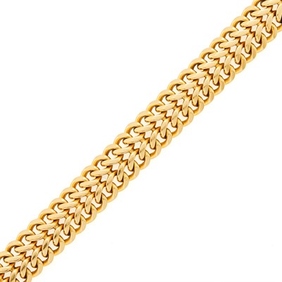 Lot 1239 - Gold Link Bracelet