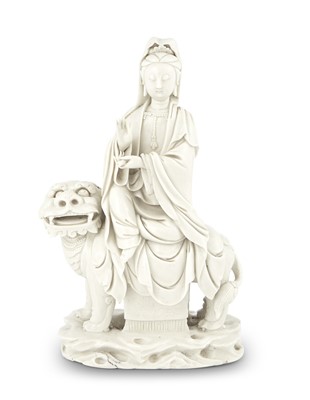 Lot 181 - A Chinese Dehua Porcelain Figure of Guanyin