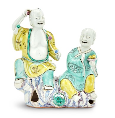 Lot 362 - A Chinese Porcelain Figural Group