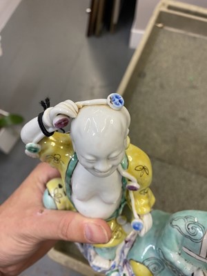 Lot 362 - A Chinese Porcelain Figural Group