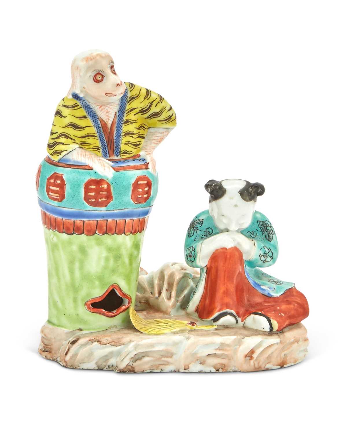 Lot 364 - A Chinese Export Porcelain Figure Group