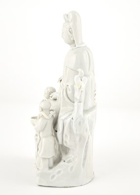 Lot 192 - A Chinese Dehua Porcelain Figure of Guanyin