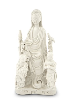 Lot 179 - A Chinese Dehua Porcelain Figure of Guanyin