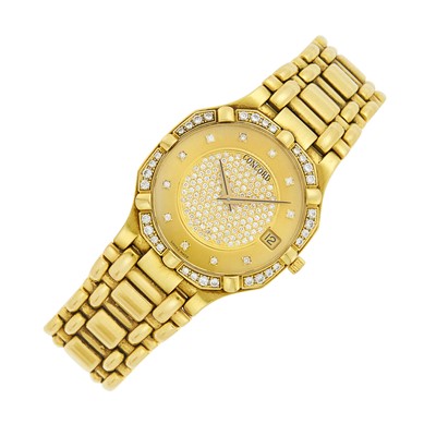 Lot 38 - Concord Gentleman's Gold and Diamond 'Saratoga' Wristwatch