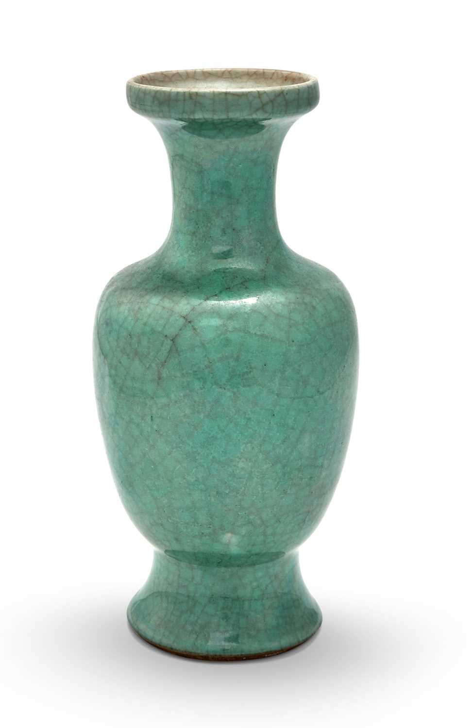 Lot 202 - A Chinese Apple Green Porcelain Vase