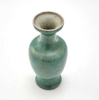 Lot 202 - A Chinese Apple Green Porcelain Vase