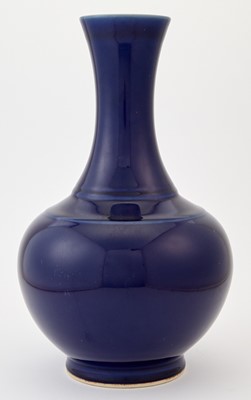 Lot 229 - A Chinese Blue Monochrome Porcelain Vase