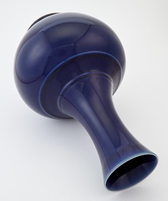 Lot 229 - A Chinese Blue Monochrome Porcelain Vase