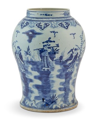 Lot 113 - Chinese Blue and White Porcelain Jar