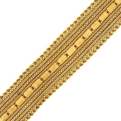 Lot 77 - Wide Gold Mesh Bracelet