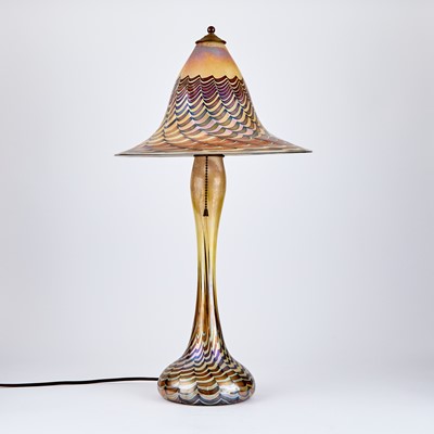 Lot 519 - Stephen Fellerman Blown Glass Table Lamp