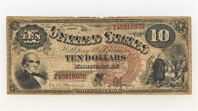 Lot 1002A - United States 1880 $10 Jackass Note Fr. 102...