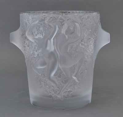 Lot 227 - Lalique Glass Wine Cooler Height 9 inches.
