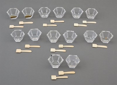 Lot 271 - Seven Sets of Baccarat Glass Salt and Peppers...