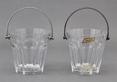 Lot 321 - Two Baccarat Glass Ice Pails