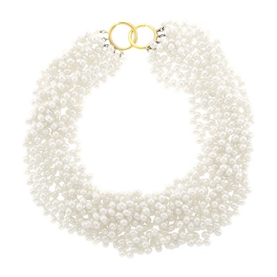 Lot 1116 - Tiffany & Co., Paloma Picasso Eight Strand Freshwater Pearl Necklace with Gold Clasp