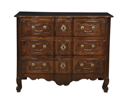 Lot 115 - Provincial Louis XV Walnut Commode Height 38...
