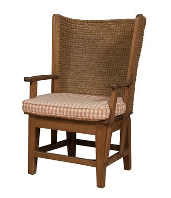 Lot 79 - Stained Wood and Rush Orkney Child's Chair...