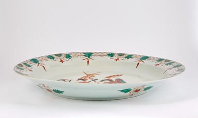 Lot 117 - Japanese Arita Porcelain Charger with Figural Scene