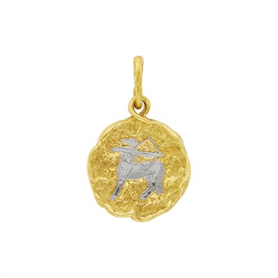 Lot 123 - Chaumet Two-Color Gold Sagittarius Pendant