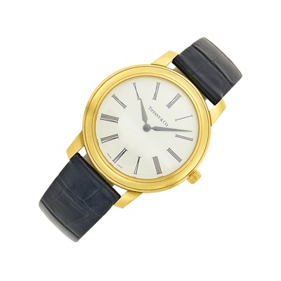 Lot 35 - Tiffany & Co. Gentleman's Gold Wristwatch