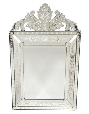 Lot 154 - Venetian Style Mirror Framed Mirror Height 50...