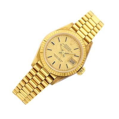 Lot 79 - Rolex Gold 'DateJust' Wristwatch