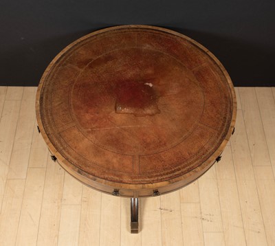 Lot 164 - George IV Style Leather-Inset Mahogany Drum Table