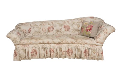 Lot 111 - Floral Upholstered Sofa Height 32 1/2 inches,...