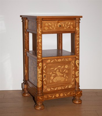 Lot 139 - Dutch Inlaid Mahogany Floral Marquetry Side...