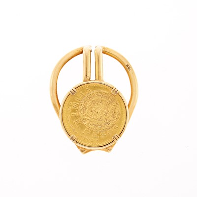 Lot 1074 - Gold Mexican Coin Money Clip
