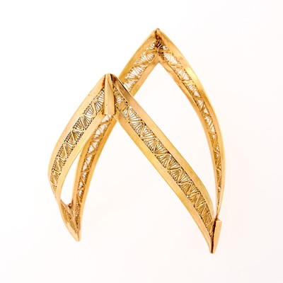 Lot 1197 - Gold Bangle Bracelet