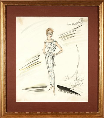 Lot 5102 - A signed sketch for Breakfast at Tiffany's