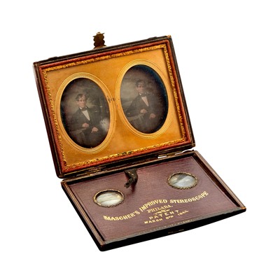 Lot 3013 - A handsome American daguerreotytpe stereo pair