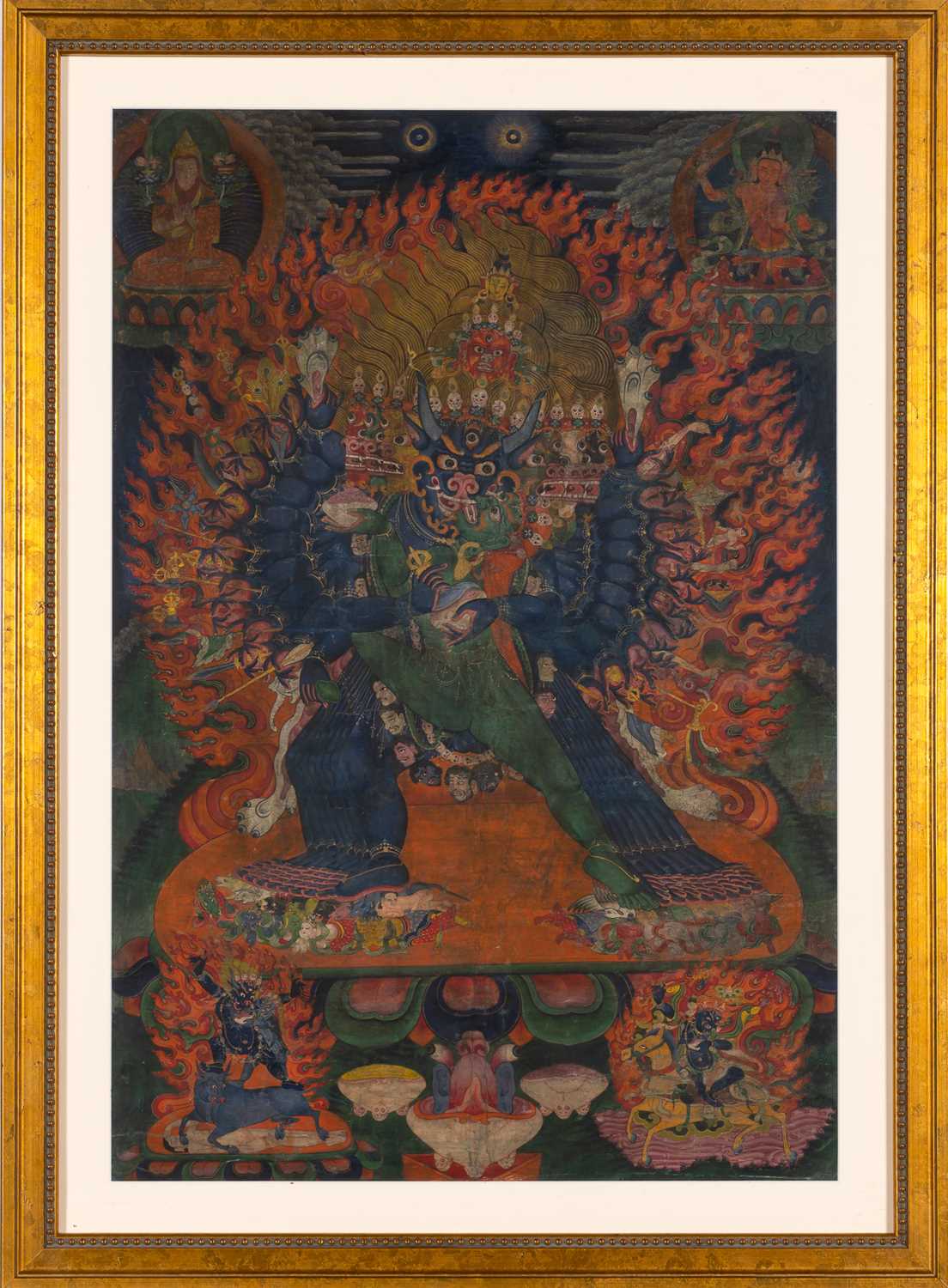 Lot 562 - A Tibetan Yamantaka Thangka