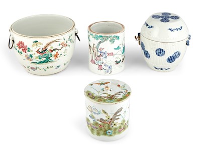 Lot 53 - Four Chinese Porcelain Canisters